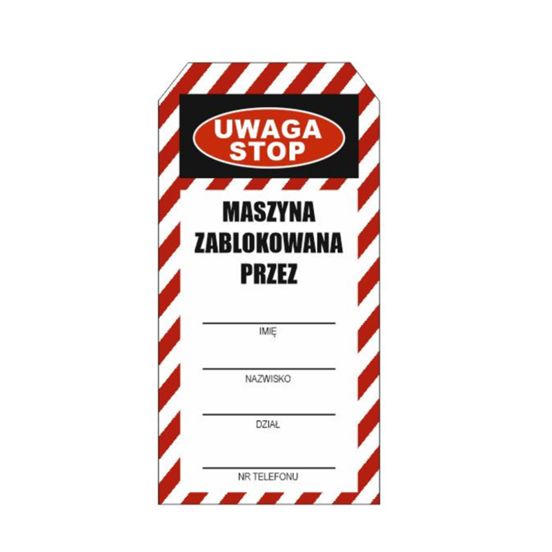 ZAWIESZKA TAGOUT OSTRZEGAWCZA